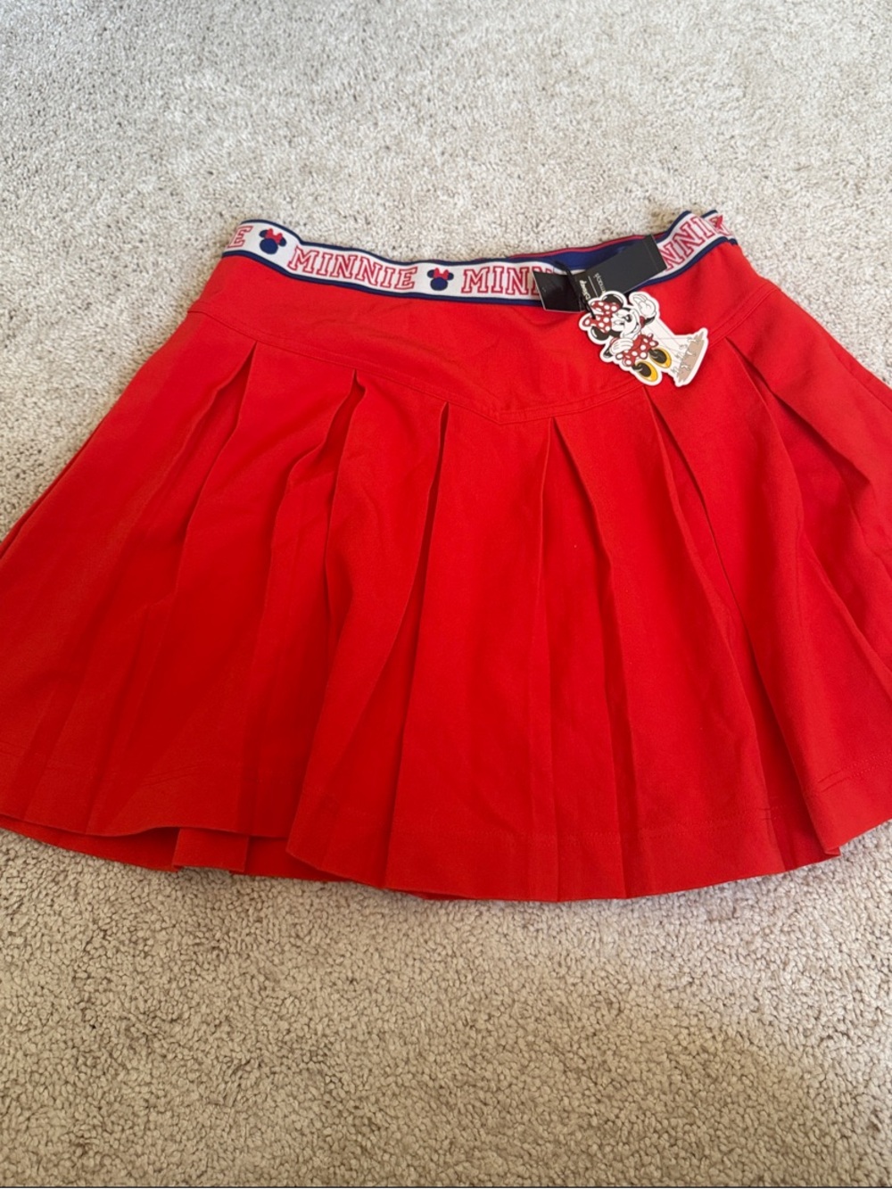 Disney Minnie Red Pleated Skater Skirt